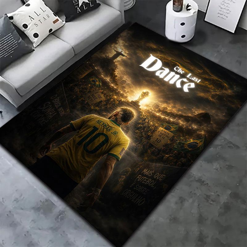Neymar Carpet Rug for Living Room Bedroom Home Sofa Decoration,Kids play Non-slip Floor Mat