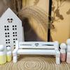 3PCS DIY Striped Heart Bench Resin Handcrafted Gift, Home Decoration, Silicone Mold