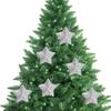 6 Stück Weihnachtsstern-Anhänger Weihnachtsbaum-Hängeornament Dekorationen Spielzeug Weihnachts-Themen-Ornament für Schlafzimmer Festival Party