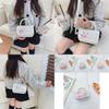 Charming Cartoon Princess Sequin Handbag Cute Mini Purse For Girls Pu Leather