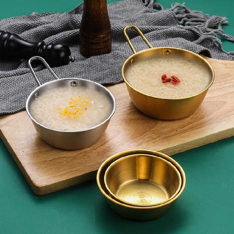 Metal Salad Bowls Restaurant Seasoning Bowl Food Container Noodles Bowl Condiment Container for Camping, Hiking, Picnic