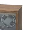 Automatic Watch Winders Black Walnut Grain Wood Mechanical Manual PU Travel Watch Winder Box