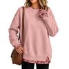 Women's Casual Leopard Print Pullover Top with Two-Piece Design, Long Sleeve Neck