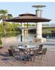 Large Outdoor Folding Patio Sunshade Umbrella for Beach, Stall, or Security Booth