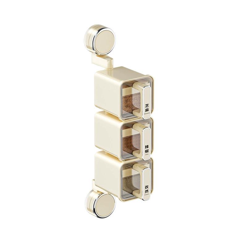 Organizador giratorio de especias para cocina, set de recipientes herméticos para condimentos