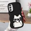 Paare Hund Katze Cool Weiche Handyhülle für Samsung Galaxy A12 A16 A52 A21s A13 A15 A14 A11 A05 A03 A53 A33 A06 A04 A23 A22