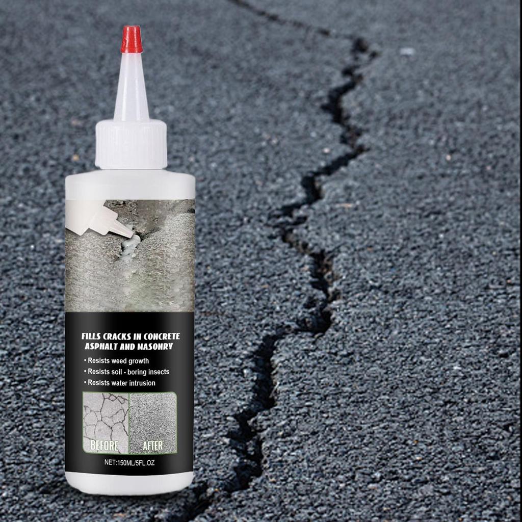 150ml Czarny Uszczelniacz do Pęknięć Asfaltowych Uszczelniacz do Nawierzchni Asfaltowych Produkt do Naprawy Pęknięć Wodoodporny do Betonu Asfaltowej Drogi Chodnika