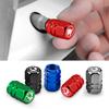 4Pcs Metal Car Wheel Tire Air Valve Stem Caps Accessories For Octavia Superb Rapid Kodiaq Yeti Karoq Fabia Kamiq Enyaq iV