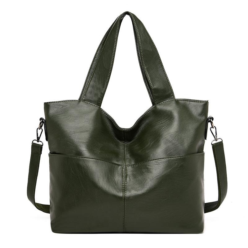 High-quality Soft Leather Women's Handbag Large Capacity Mid-bag Inner Liner Can Be Used Separately for Autumn and Winter New Women's Bag