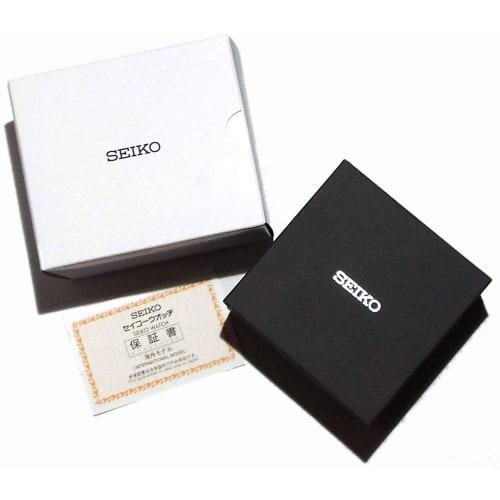 Seiko Chronograph Watch Genuine Leather Belt Set Domestic Seiko Official Distribution Product Black Deep Brown Belt SND367P1-DB