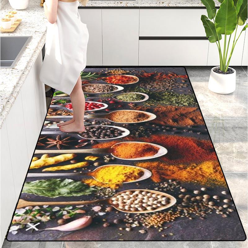 Modern Kitchen Mat Home Entrance Doormat Hallway Bedroom Living Room Decoration Floor Carpet Balcony Bathroom Long Rug
