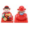 God of Wealth Decoration Solar Powered Fortune Ornaments with Nodding Head for Car Dashboard and