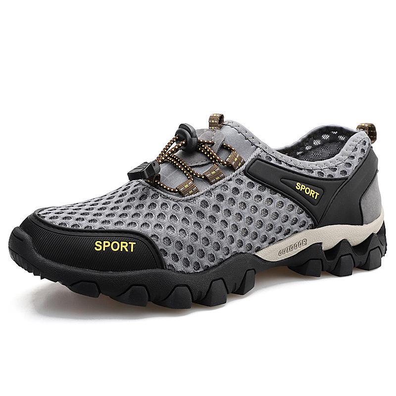 New Sports Summer Large Size Breathable Air Conditioner Shoes Mesh Running Outdoor Sports and Leisure