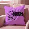 N-Nash Fishing logo Cushion Cover Multi-Scene Pillow Cover for Home & Car - Reversible, Soft & Durable for Daily Use