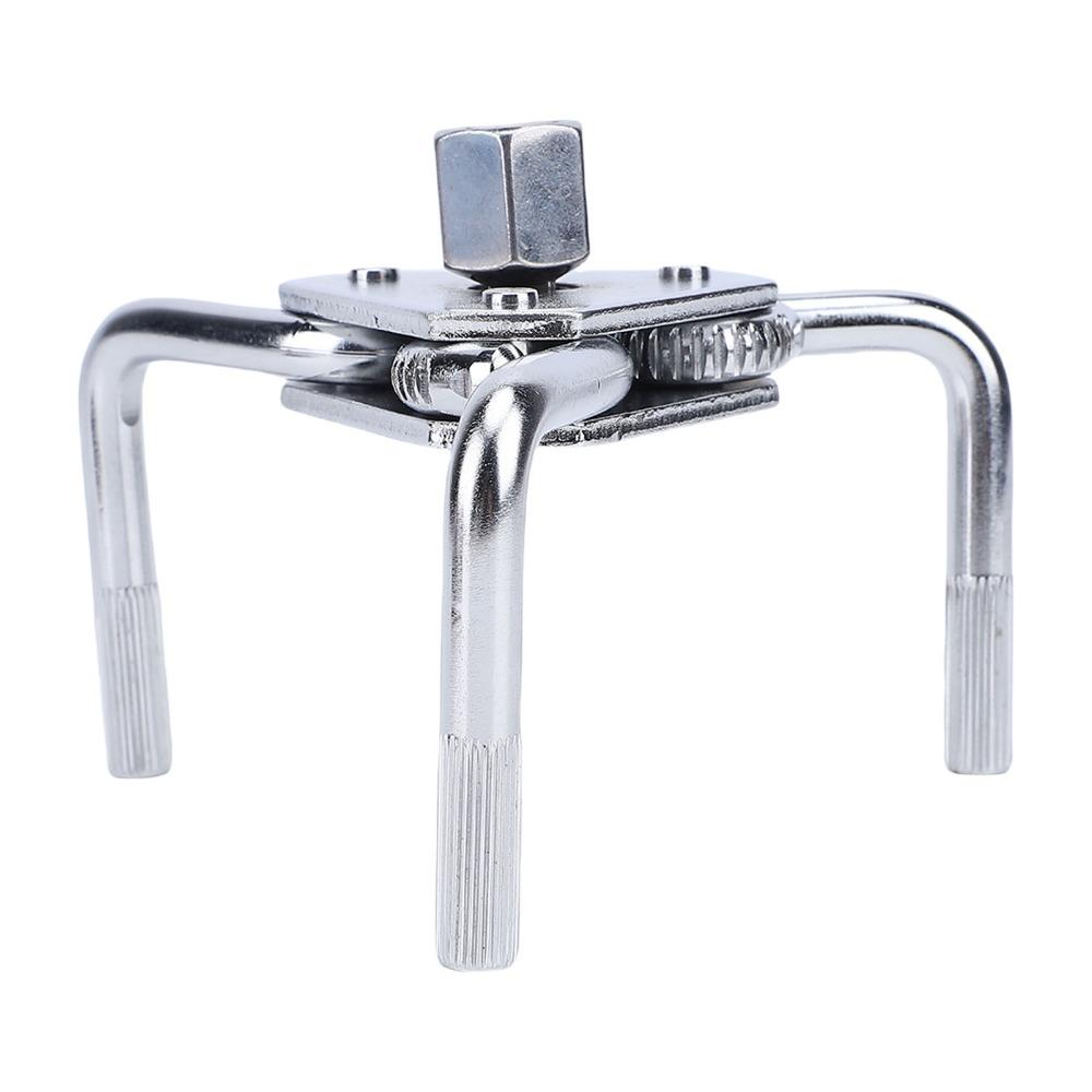 Sliver 3 Jaw Oil Filter Wrench Oil Filter Change Wrench  Trucks SUVs/Tractors/Motorcycles