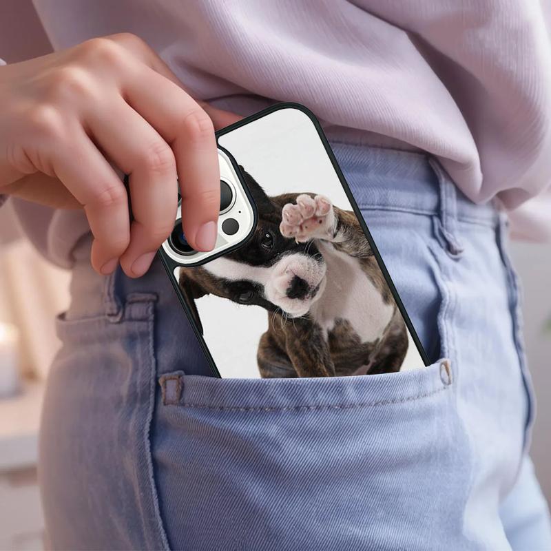 Boxer Dog Cute Funny Phone Case For iPhone 17 Air 15 16e 14 13 Pro Max Coque 12 11 Pro Max PLUS cover