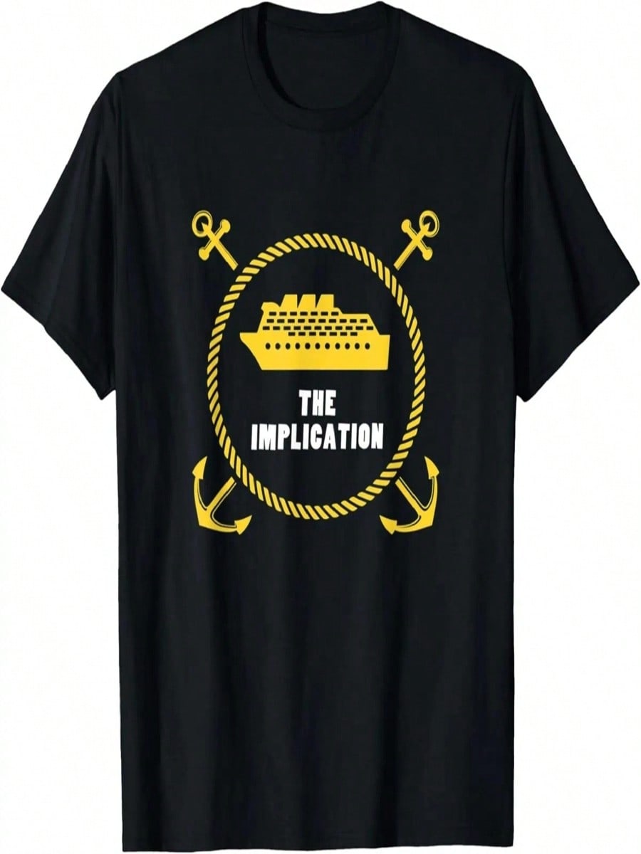 The Implication Black Boat T Shirt S разноцветный