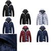 Elegant Fashion Men Winter Warm Padded Coat Thick Casual Outerwear Parka Jacket