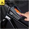 WILDMAN E12X Custom LOGO Bicycle Cycling Phone Front Frame Bag MTB Ebike Shockproof Storage Top Tube Front Beam Bag Accessories
