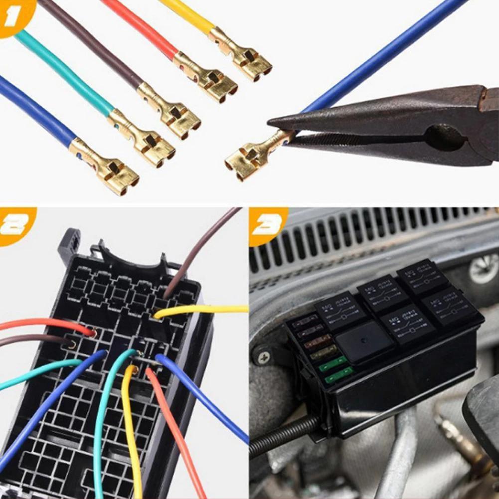 12V/24V Marine Sicherungskasten 3-fach 4/5-polig 40/80A Auto Sicherungssatz Vorverdrahtet Doppelter Stromkreisschutz Sicherungsrelaisbox für LKW Wohnmobil Boot