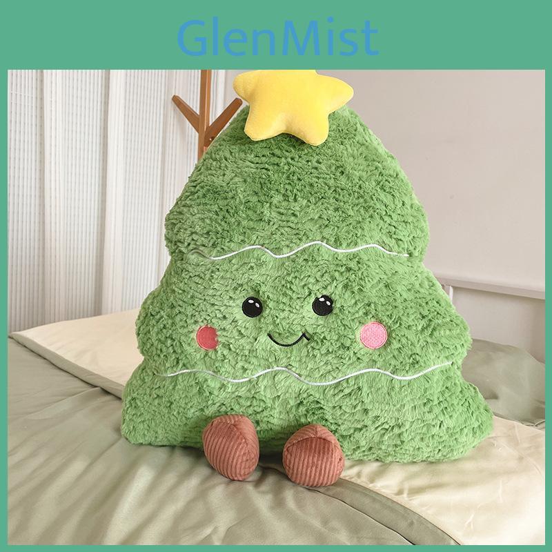 Christmas Tree Plush Pillow With Pp Cotton Filling For Sofa Decor Home Office