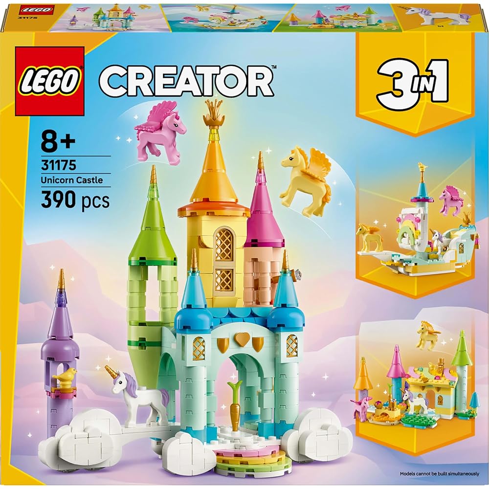 LEGO Creator Unicorn Castle 31175 Building Blocks Toy for Boys and Girls Age 8 and Up