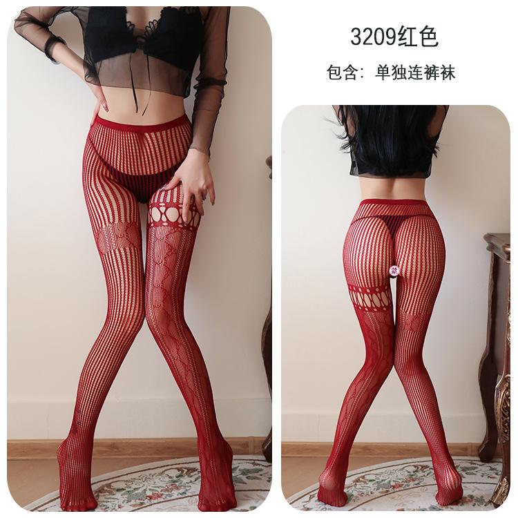 Sex Unterwäsche Spitze Spleißen hohle Netzstrümpfe sexy vielseitige Mädchen Strumpfhose Netzstrümpfe