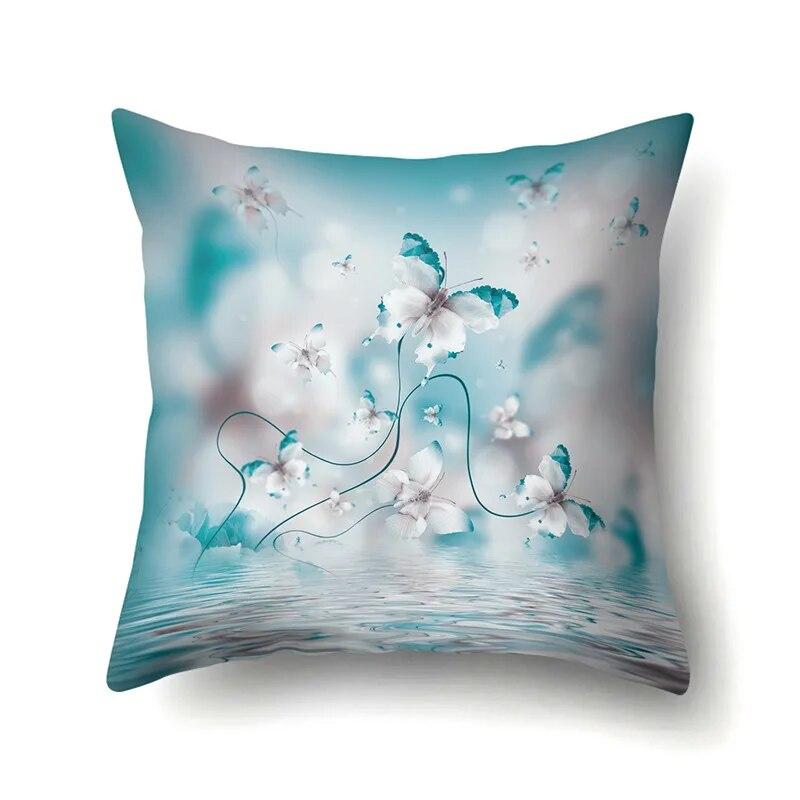 Geometric Butterfly Pattern Pillowcase Waist  Living Room Bedroom Sofa