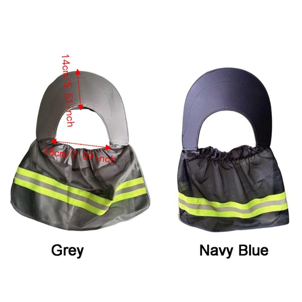 Breathable Hard Hat Sun Shield Mesh Neck Shield Helmets Reflective Cap Cover Construction Workers