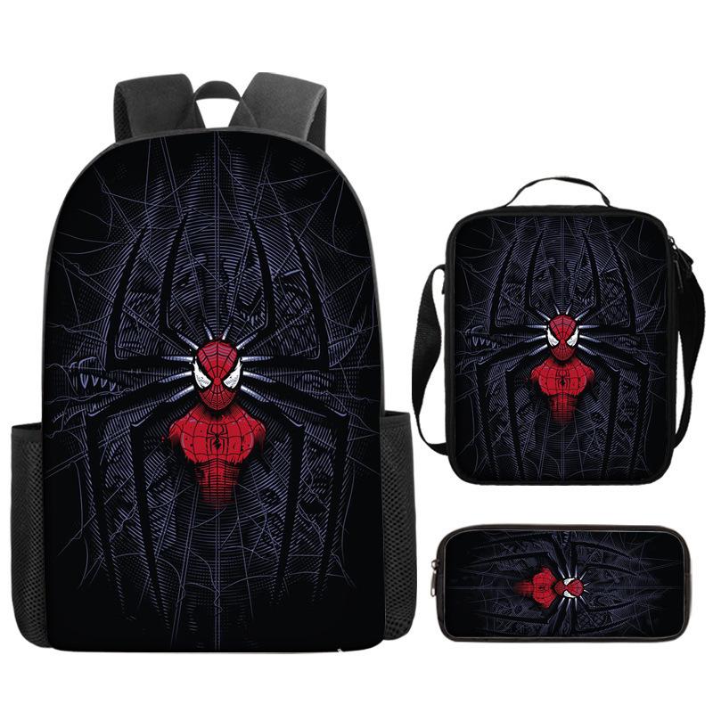 Kuromi Horror Smile Game Brawl Stars Vintage Backpack Set of 3, Multi-Functional Large Capacity School Bag Accessories