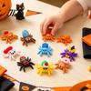 Halloween Scavenger Hunt Supplies Spider Figurine, 3D Printed Articulated Joint with Glow Sensory Fidget Toys in Dark Eggs, Spooky Decor for