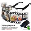 1080P HD Camera Glasses Cycling Glasses Wearable Sports Surveillance Camcorder 120° Wide Angle Outdoor Cycling Sports DVR Video Recorder Glasses
