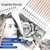 14/18/29/38/44/64 PCS Drawing Set Sketching Kit,Sketch Pencils Art Supplies with Graphite,Charcoal,Blending Tools & Accessories