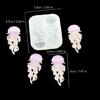 Flexible Nails Mould Jellyfish Shape Nails Art Template Molds Silicone Texture Suitable for Beauticians and Art Learners