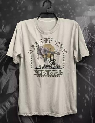 Tendance Traité Chêne Revival Beige ou Blanc Taille S-4XL T-shirt Hauts Tee