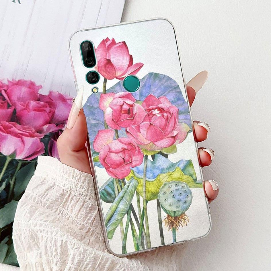 For Huawei Y9 Prime 2019 Case STK-L21 STK-L22 STK-LX3 Cover Popular Flower Soft TPU Phone Case For Huawei P Smart Z Y9 2019 Capa