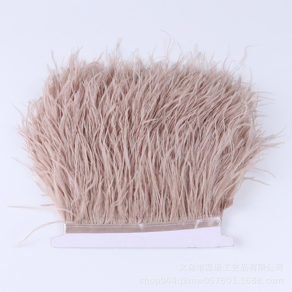 Color 10-15Cm Ostrich Hair Cloth Edge 53 Colors Wedding Clothing Accessories Diy