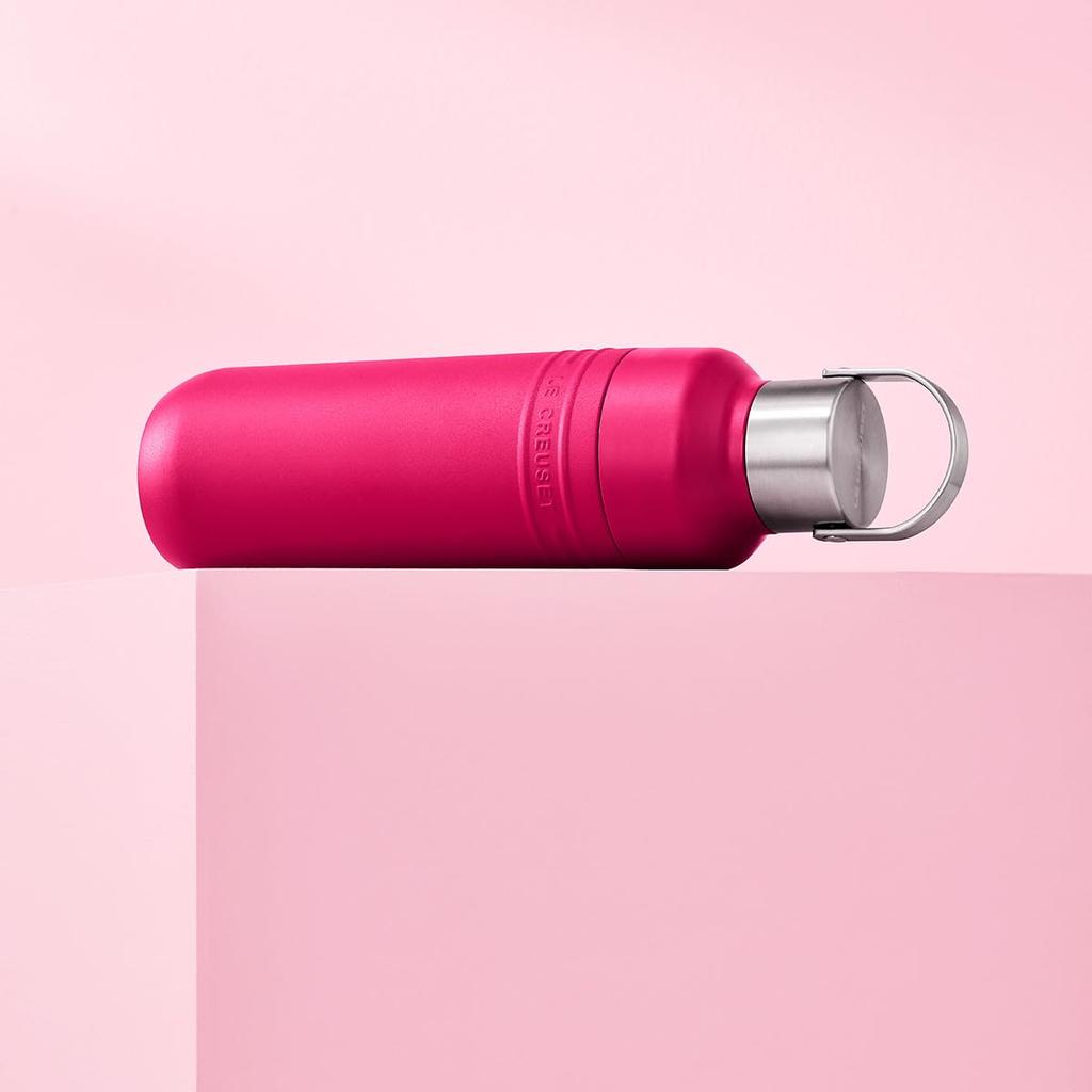 LE CREUSET Stainless Steel Water Large Capacity Vacuum Insulated Bottle, 1000ml, Berry,