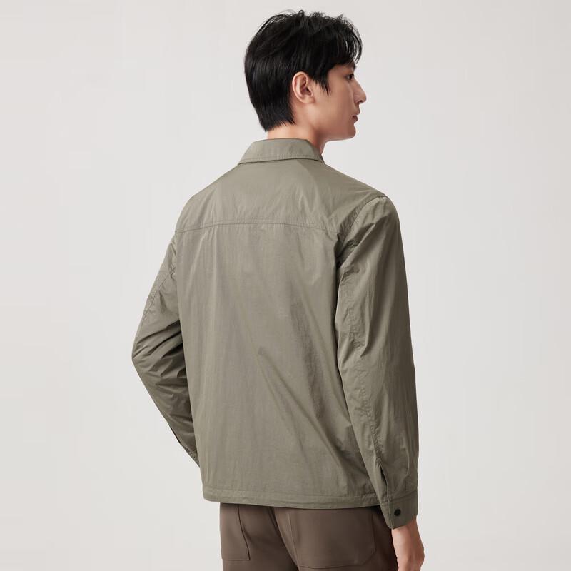 JOEONE Men's Slim-Fit Textured Easy-Care Casual Jacket