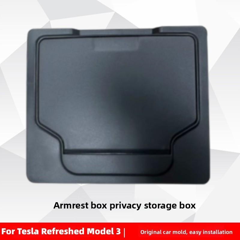 For Tesla Model 3 Y Model 3 Highland Model Y Juniper 2017~2026 Car Console Organizer Tray Armrest Hidden Storage Box Accessories