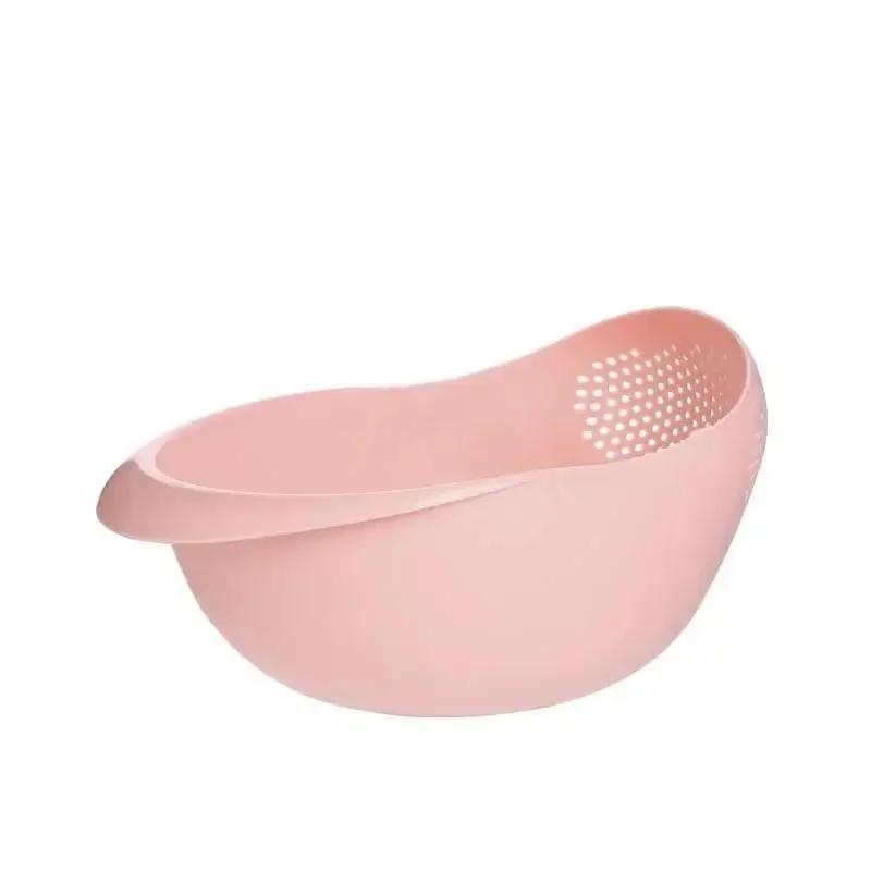 1 pezzo Colino in Plastica per Alimenti, Cestello Drenante Multifunzione per Lavaggio Riso e Verdure per Cucina