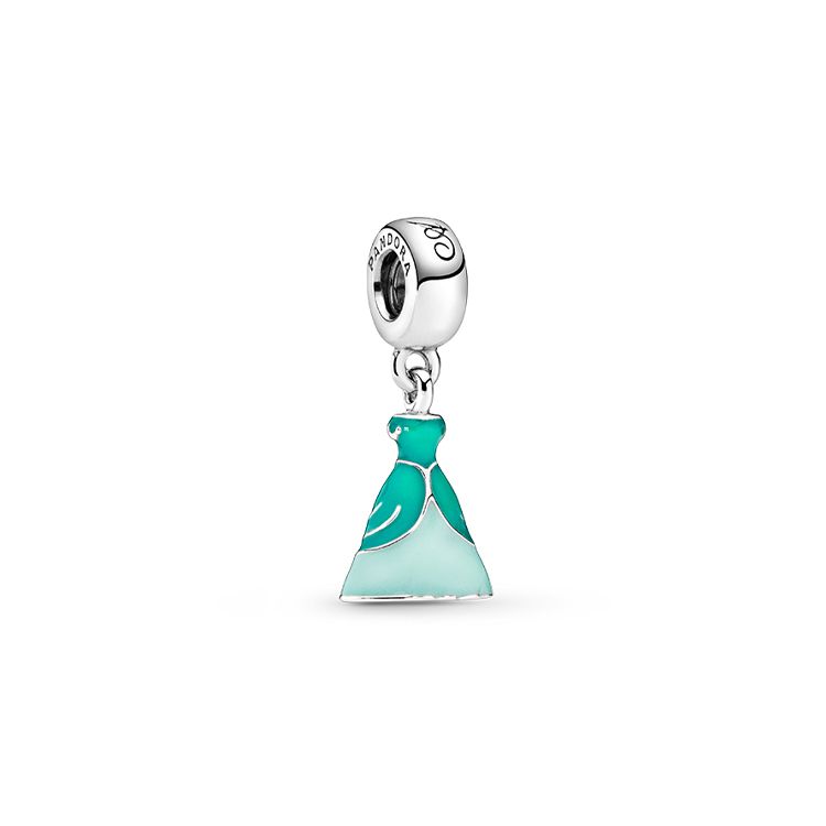 Pandora Disney Ariel Princess Dress Charm Women Accessories Multicolor 791577ENMX Box,F,Multicolor