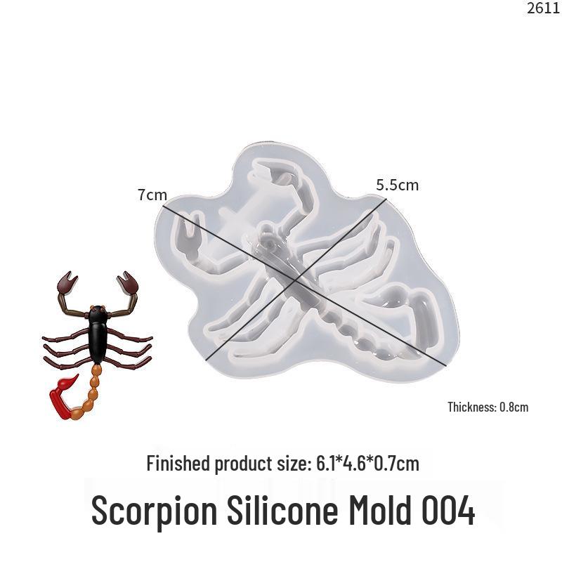 Poppy DIY Insect & Lizard Keychain Silicone Mold