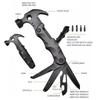 Portable Multifunctional Plier Tool Claw Hammer Stainless Steel Tool Outdoor Survival Wire Cutter Camping Knife Wrench Hand Tool