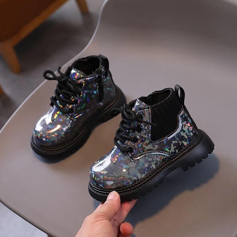 Children's Autumn Winter Girls Short Boots Children Soft Sole Lightweight Boots Ankle-high Unisex Boys Shoes