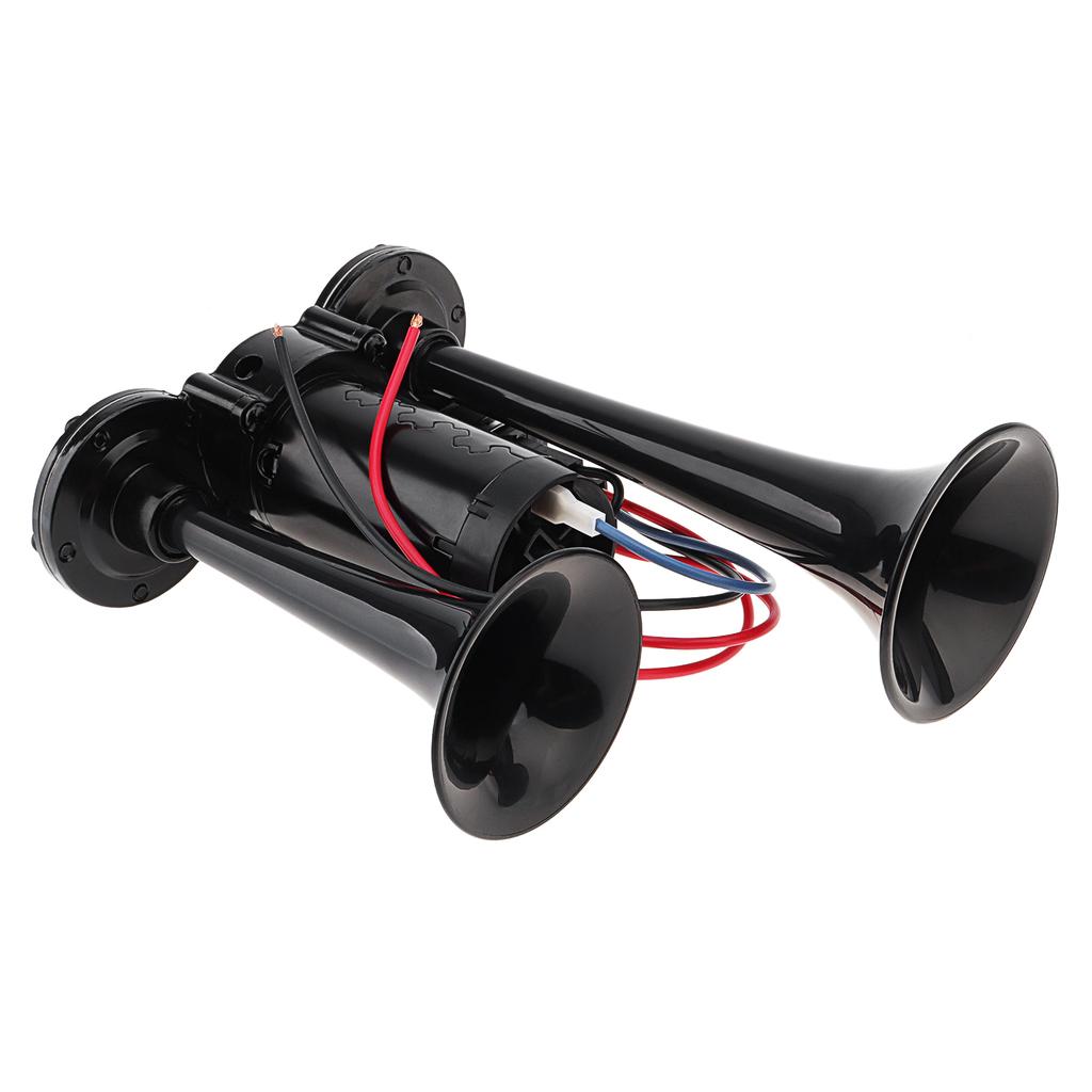 150dB Super Loud Black Air Horn Kit with Compressor Heavy Duty for Truck Train Marine Car Vehicles