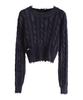 VIVACIOUS Erica Round Damage Knit - 3Col