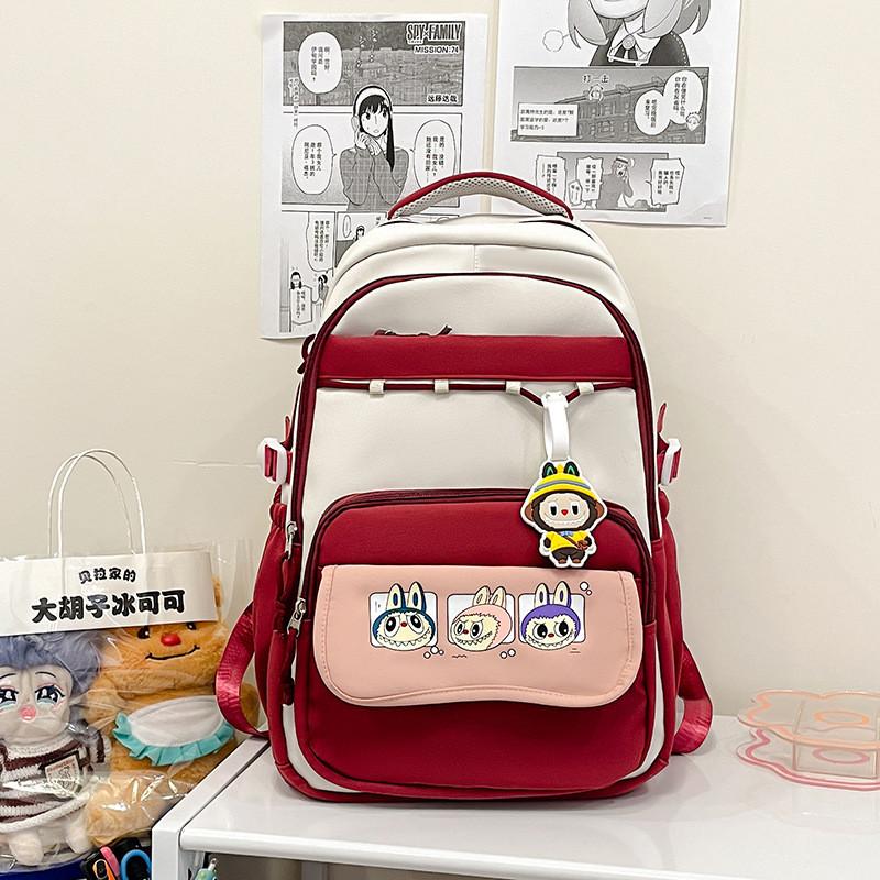 College Cute Style Cartoon Printed Student Backpack  For Use Daily