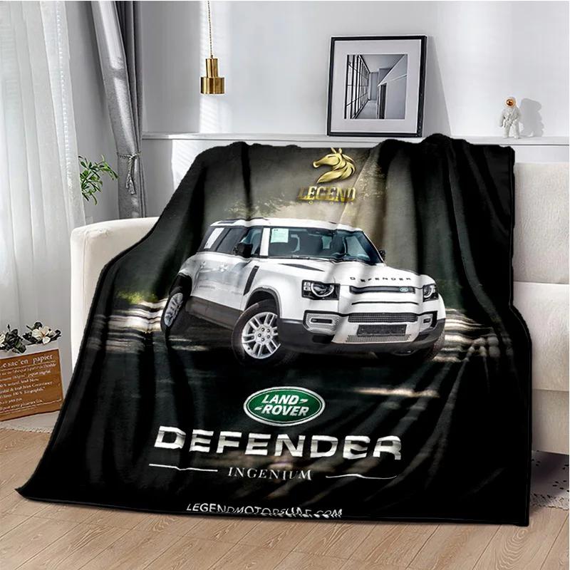 Luxurious HD Fashion Trend Sports Car L-LAND ROVER Logo Blanket - Perfect for Children as Gift Sofa Bed Office Hotel Decor