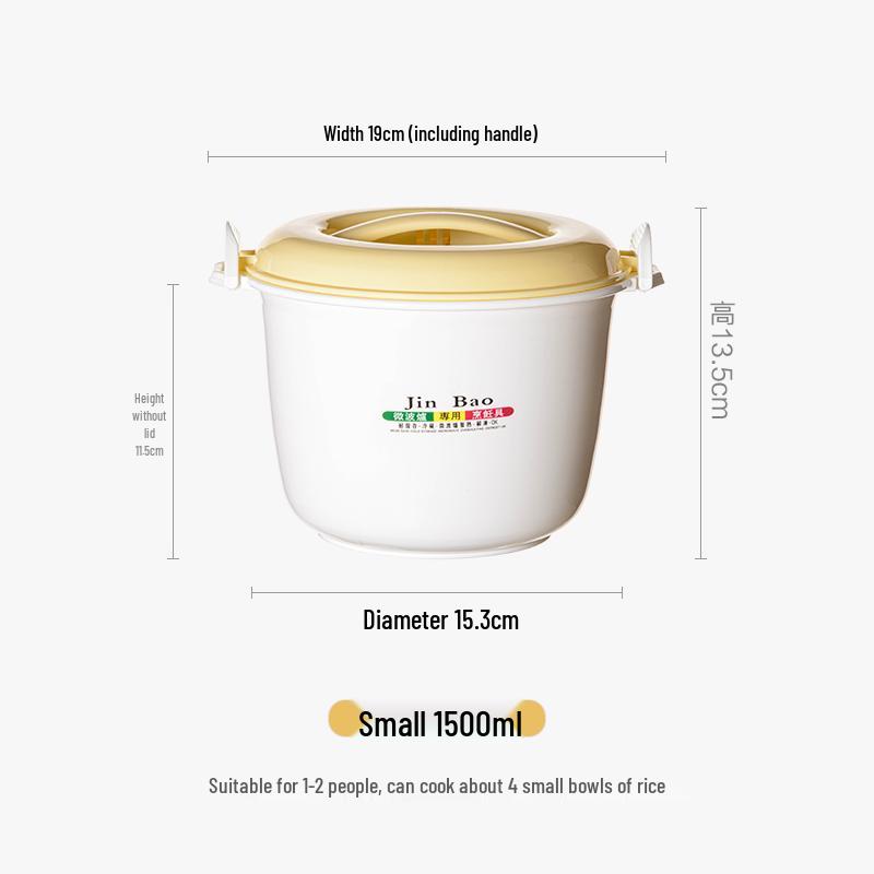 Microwave Rice Cooker and Steamer Lunch Box Set with Noodle Bowl and Utensils